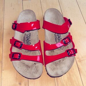 Birki’s red patent sandals - 8